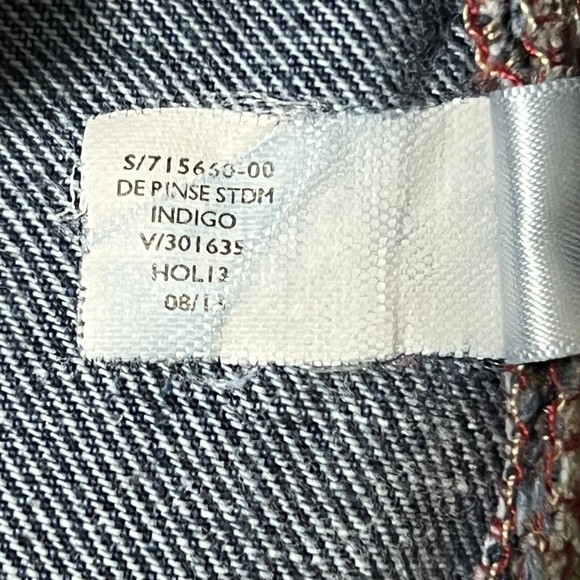 Banana Republic Straight Jeans Mens TAG 34x34 Blue Denim Dark Wash FIT 34x32.5 - Picture 11 of 17